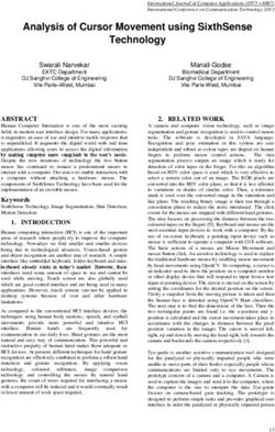Analysis of Cursor Movement using SixthSense Technology