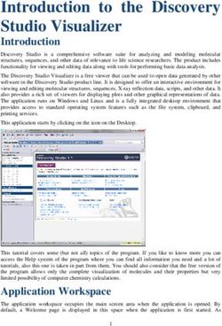 Introduction to the Discovery Studio Visualizer - Adriano ...