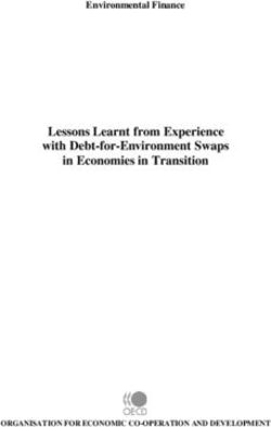 Lessons Learnt from Experience with Debt-for-Environment Swaps in Economies in Transition - Environmental Finance - OECD