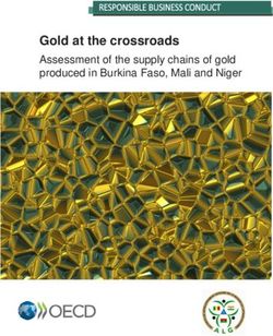 Gold at the crossroads - Assessment of the supply chains of gold produced in Burkina Faso, Mali and Niger - OECD Guidelines for Multinational ...
