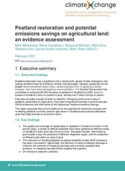 Peatland restoration and potential emissions savings on agricultural land: an evidence assessment