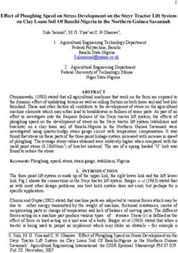 Effect of Ploughing Speed on Stress Development on the Steyr Tractor Lift System