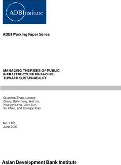 Asian Development Bank Institute - MANAGING THE RISKS OF PUBLIC INFRASTRUCTURE FINANCING: TOWARD SUSTAINABILITY
