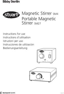 Magnetic Stirrer SM4 Portable Magnetic Stirrer SM27 - Instructions for use Instructions d'utilisation Istruzioni per uso Instrucciones de ...
