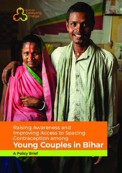 Young Couples in Bihar - Raising Awareness and Improving Access to Spacing Contraception among