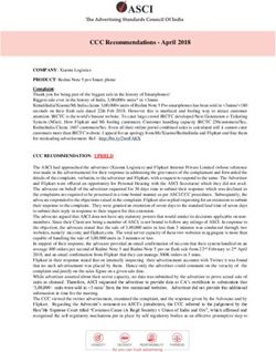 CCC Recommendations - April 2018 - The Advertising Standards ...