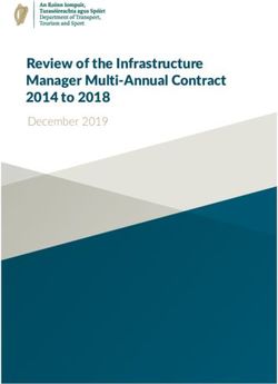 Review of the Infrastructure Manager Multi-Annual Contract 2014 to 2018 - December 2019