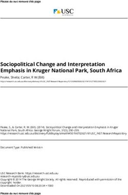 Sociopolitical Change and Interpretation Emphasis in Kruger National Park, South Africa