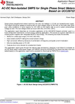 AC-DC Non-Isolated SMPS for Single Phase Smart Meters Based on UCC28722