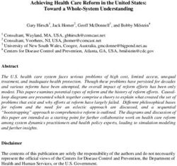 Achieving Health Care Reform in the United States: Toward a Whole-System Understanding