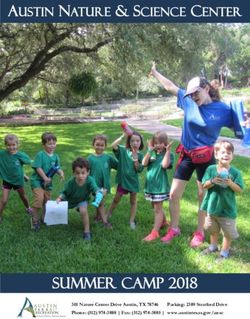 SUMMER CAMP 2018 - Natural Selections AUSTIN NATURE & SCIENCE CENTER - AustinTexas.gov