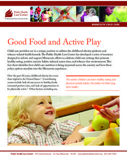 Good Food and Active Play
