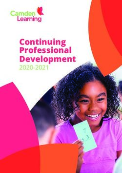 Continuing Professional Development 2020-2021 - Camden Learning