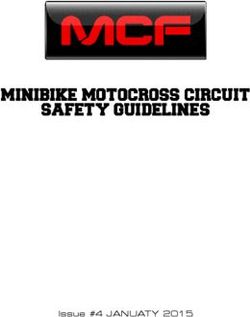 MINIBIKE MOTOCROSS CIRCUIT SAFETY GUIDELINES - Issue #4 JANUATY 2015