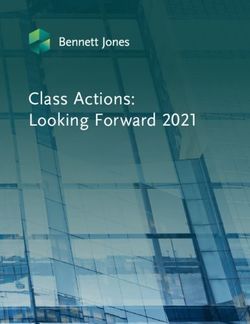 Class Actions: Looking Forward 2021 - Bennett Jones