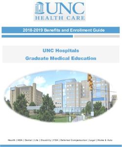 2018-2019 Benefits and Enrollment Guide - UNC Medical Center