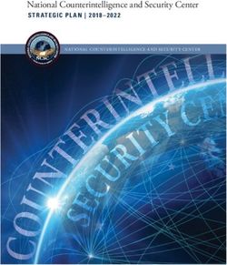National Counterintelligence and Security Center - NATIONAL COUNTER INTELLIGENCE AND SECUR IT Y CENTER - Office of ...