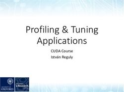 Profiling & Tuning Applications - CUDA Course István Reguly