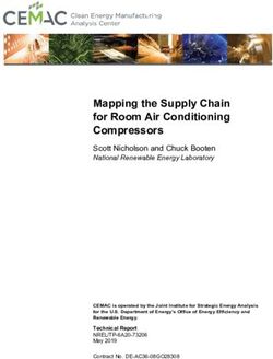 Mapping the Supply Chain for Room Air Conditioning Compressors - NREL