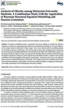 Analysis of Obesity among Malaysian University Students: A Combination Study with the Application of Bayesian Structural Equation Modelling and ...