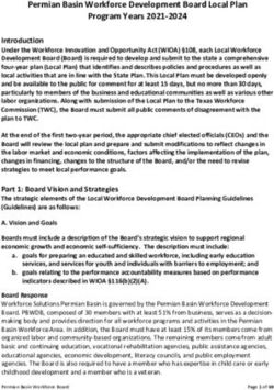 Permian Basin Workforce Development Board Local Plan Program Years 2021-2024