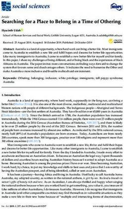 Searching for a Place to Belong in a Time of Othering - MDPI