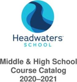 Middle & High School Course Catalog 2020-2021