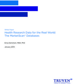 HEALTH RESEARCH DATA FOR THE REAL WORLD: THE MARKETSCAN DATABASES - WHITE PAPER ERICA DANIELSON, MBA, PHD JANUARY 2014