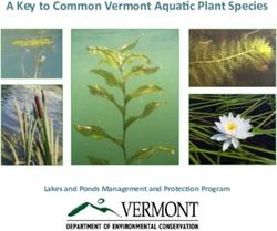 A Key to Common Vermont Aquatic Plant Species - Lakes and Ponds Management and Protection Program