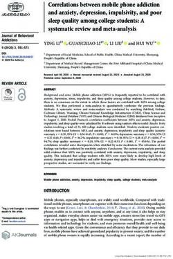 Correlations between mobile phone addiction and anxiety, depression, impulsivity, and poor sleep quality among college students: A systematic ...