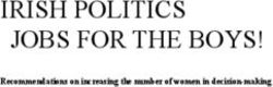 IRISH POLITICS JOBS FOR THE BOYS! - Recommendations on increasing the number of women in decision-making