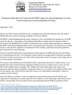 Testimony before the City Council on the DOE's plans for school reopening: Too little Covid testing and too much standardized Testing - Class ...