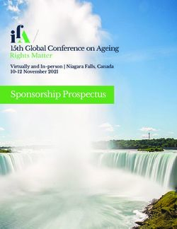 Sponsorship Prospectus - Virtually and In-person | Niagara Falls, Canada 10-12 November 2021 - 15th Global Conference on Ageing
