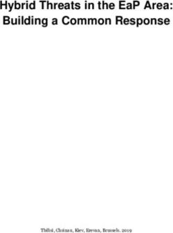 HYBRID THREATS IN THE EAP AREA: BUILDING A COMMON RESPONSE - EASTERN PARTNERSHIP CIVIL ...