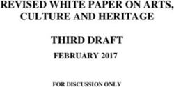 REVISED WHITE PAPER ON ARTS, CULTURE AND HERITAGE THIRD DRAFT - FEBRUARY 2017 FOR DISCUSSION ONLY - Department ...