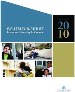 20 10 WELLESLEY INSTITUTE - Precarious Housing in Canada