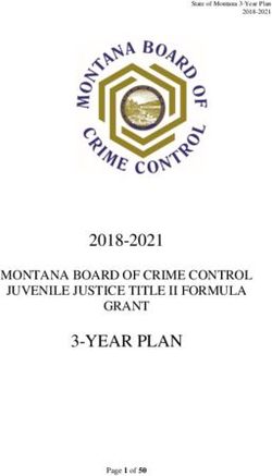 3-YEAR PLAN 2018-2021 - MONTANA BOARD OF CRIME CONTROL JUVENILE JUSTICE TITLE II FORMULA GRANT