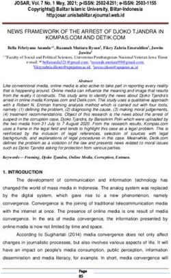 NEWS FRAMEWORK OF THE ARREST OF DJOKO TJANDRA IN KOMPAS.COM AND DETIK.COM