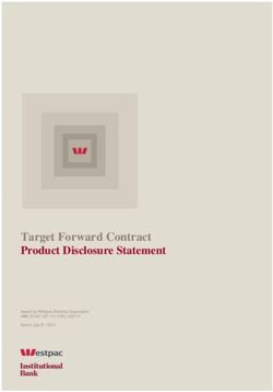 Target Forward Contract Product Disclosure Statement