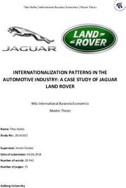 INTERNATIONALIZATION PATTERNS IN THE AUTOMOTIVE INDUSTRY: A CASE STUDY OF JAGUAR LAND ROVER - AAU