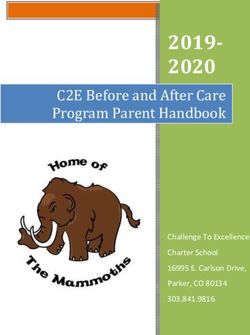 2019- 2020 C2E Before and After Care Program Parent Handbook - Challenge To Excellence