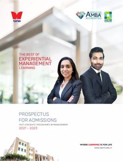 EXPERIENTIAL MANAGEMENT - THE BEST OF - PROSPECTUS FOR ADMISSIONS - TAPMI