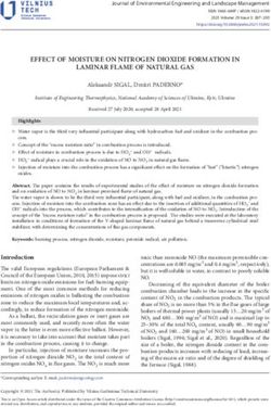 EFFECT OF MOISTURE ON NITROGEN DIOXIDE FORMATION IN LAMINAR FLAME OF NATURAL GAS