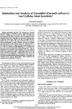 Estimation and Analysis of Cucumber (Cucumis sativus 1.) Leaf Cellular Heat Sensitivity'