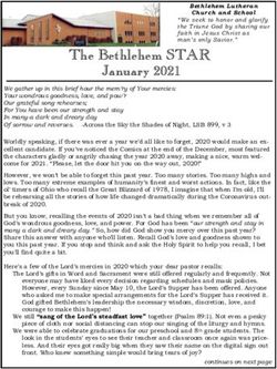 The Bethlehem STAR January 2021 - Bethlehem Lutheran ...