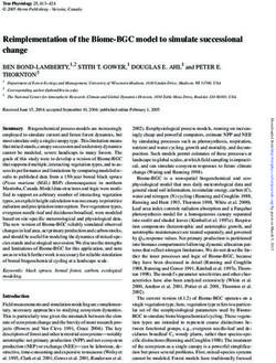 Reimplementation of the Biome-BGC model to simulate successional change