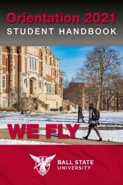 Orientation 2021 STUDENT HANDBOOK - Ball State University