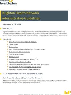 BRIGHTON HEALTH NETWORK ADMINISTRATIVE GUIDELINES - MAGNACARE