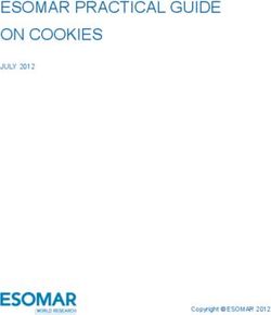 ESOMAR PRACTICAL GUIDE ON COOKIES - JULY 2012 - Copyright ESOMAR 2012