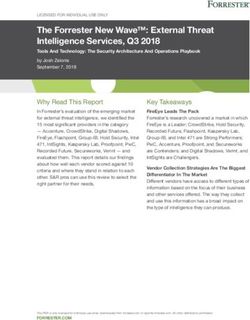 The Forrester New Wave: External Threat Intelligence Services, Q3 2018